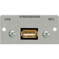 Kindermann - Modulær frontplade Snap-In - USB Aluminium