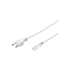 MicroConnect - virtajohto - IEC 60320 C7 - Europlug - 5 m - valkoinen - Eurooppa