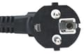 Miniatyrbillede 4 af 4: Manhattan - Strømledning - IEC 320 EN 60320 C13 (W) - CEE 7/7 (SCHUKO) (M) - 1,8 m - Sort (300148)