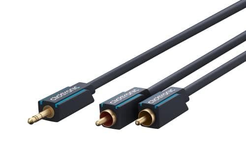 ClickTronic Casual Series - ljudkabel - minitelefonstereo 3,5 mm (M) till RCA (M) - 10 m