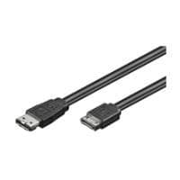 Wentronic Goobay HDD eSATA-kabel 1,5 GBits / 3 GBits / 6 GBits, sort, 0,5 m - SATA L-type-stik > eSATA I-type-stik (93246)