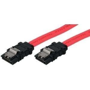 SATA 300-kabel, 7-stifts SATA-kontakt till 7-stifts SATA-kontakt, med lås, 0,5 m Högkvalitativ, skärmad datakabel för anslutning av SATA-hårddiskar (3