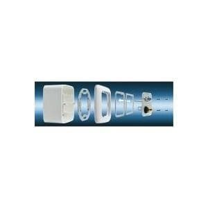 Kindermann 7444000410 2 x RCA aluminiumuttag (7444000410) Gjuten aluminium