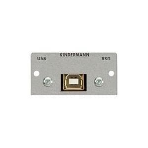Kindermann - Modulær frontplade Snap-In - USB Type B Aluminium