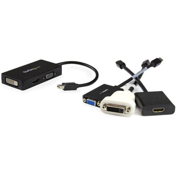 Startech Mini Displayport till VGA DVI eller HDMI adapterkabel svart