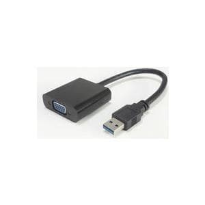 MicroConnect - Ekstern videoadapter - USB 3.0 - VGA - Sort