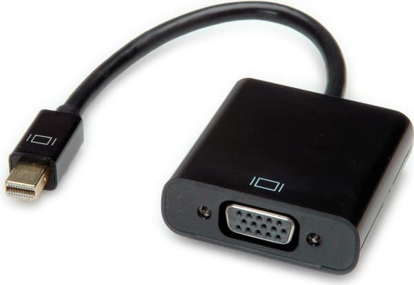 Værdi 12.99.3126 Videokabeladapter 0.15m Mini DisplayPort VGA (D-Sub) Sort (12.99.3126)
