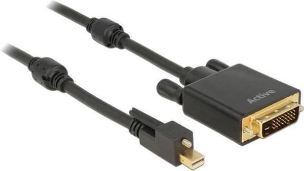 DeLOCK 83727 videokabeladapter 3 m Mini DisplayPort DVI-D Sort
