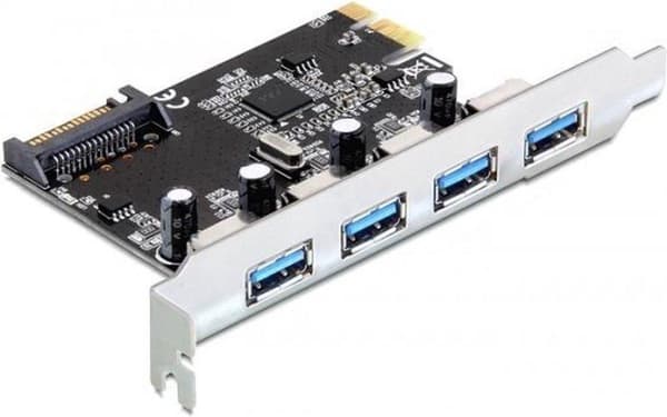 Delock - PCI EXPRESS-kort 89297 Sort, Sølv