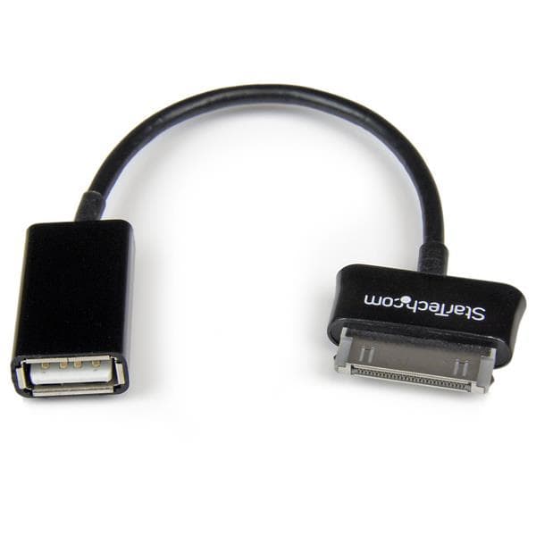 StarTech.com USB OTG-adapterkabel til Samsung Galaxy Tab - USB-kabel - USB (F) til Samsung 30-bens dockstik (M) - 6,24" - Afskærmet - Sort - til Samsu