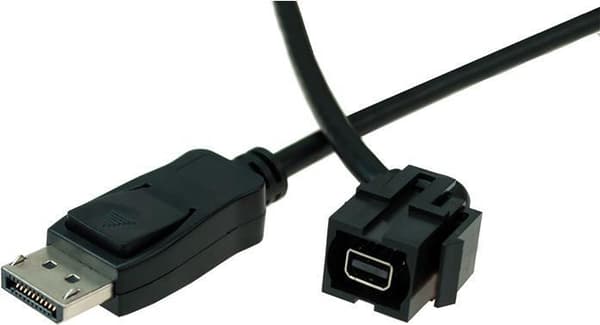 Bachmann - DisplayPort-adapter - Mini DisplayPort (M) - 50 cm - sort (917.214) Sort