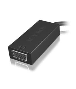 ICY BOX IB-AC504 Mini DisplayPort VGA Sort