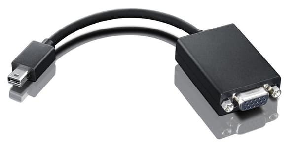 Lenovo 0A36536 kabeldistans mini-DisplayPort VGA Svart