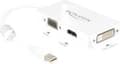 Miniatyrbild 5 av 5: DeLOCK Premium Mini DisplayPort 1.1a till HDMI, DVI och VGA-adapter / vit - 0,15 meter