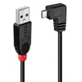 Miniatyrbild 1 av 2: Lindy - USB-kabel - USB Typ A 4-stift (M) - 5-stift Micro USB Typ B (M) - 2,0 m (USB/USB2.0) - gjuten 90 graders kontakt (31977)
