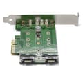 Miniatyrbild 2 av 5: StarTech.com 3-portars M.2 SSD (NGFF) adapterkort - 1 x PCIe (NVMe) M.2, 2 x SATA III M.2 PCIe 3.0