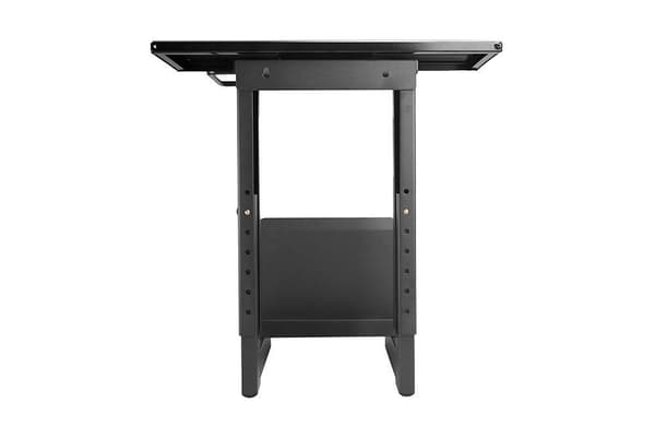 Lindy Sliding Under Desk PC Holder - asennussarja - asennettava pöydän alle - musta jauhemaalaus