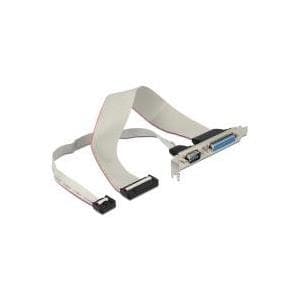 DeLOCK - Seriel / parallel konsol - DB-9, DB-25 - IDC 25-pin, 9-pin IDC (B) - 30 cm (83445)