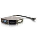 Miniatyrbild 1 av 4: C2G Mini DisplayPort till HDMI, VGA eller DVI Adapter Converter - Videoomvandlare - DVI, HDMI, VGA - DVI, HDMI, VGA - blackC2G