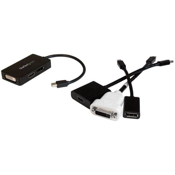 StarTech .com Mini DisplayPort til DisplayPort/ DVI/ HDMI-adapter med op til 2560x1600 / mini DP-stik/ DVI-D-stik til HDMI-stik - videoforbindelse - D