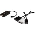 Miniatyrbillede 4 af 5: StarTech .com Mini DisplayPort til DisplayPort/ DVI/ HDMI-adapter med op til 2560x1600 / mini DP-stik/ DVI-D-stik til HDMI-stik - videoforbindelse - D