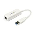 Miniatyrbild 1 av 5: StarTech.com USB3.0 till Gigabit Ethernet Lan-adapter - nätverksadapter - SuperSpeed USB3.0 - Gigabit Ethernet - vit (USB31000SW)