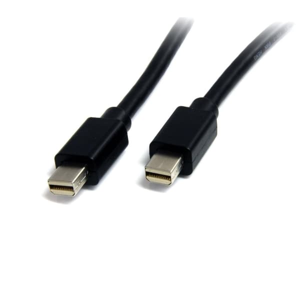 StarTech Mini DisplayPort-kabel 1.2 - MiniDP 4k - Han/han - DisplayPort-kabler - Mini DisplayPort (M) - Mini DisplayPort (M) - 2.0m - Sort (MDISP2M)