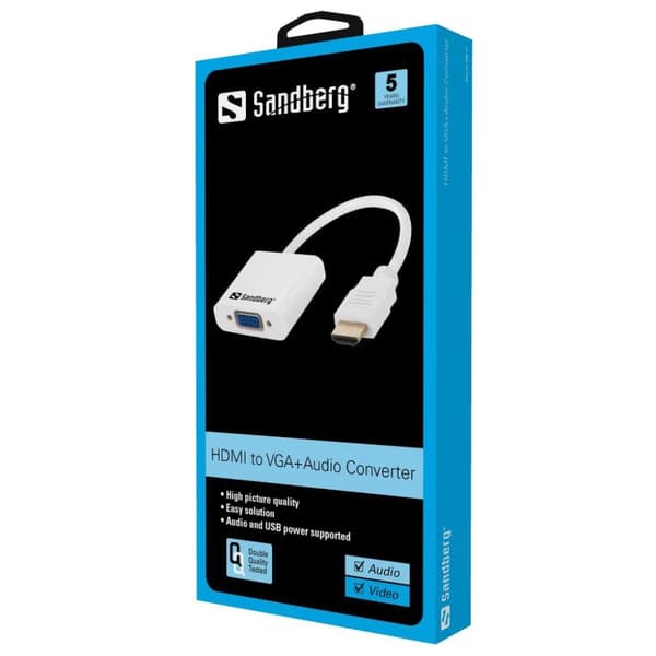 Sandberg HDMI till VGA+Audio Converter