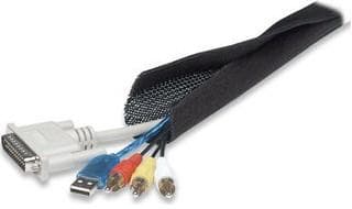 Manhattan Cable FlexWrap - Kaapeliputki - Musta - 1,8 m (502962)