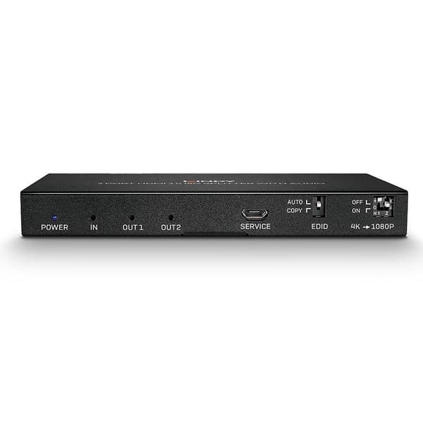 Lindy HDMI 2.0 18G Splitter med ljud - Video/Audio Splitter - 2 x HDMI - Desktop (38230)