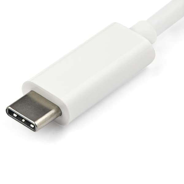 StarTech.com USB-C till VGA-adapter - USB Typ-C till VGA-videokonverterare - Vit