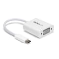 Miniatyrbild 1 av 9: StarTech.com USB-C till VGA-adapter - USB Typ-C till VGA-videokonverterare - Vit