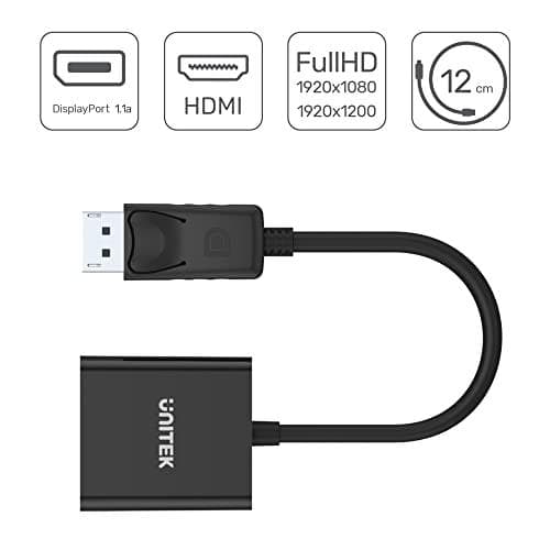 UNITEK ADAPTER DISPLAYPORT TIL HDMI Y-5118DA
