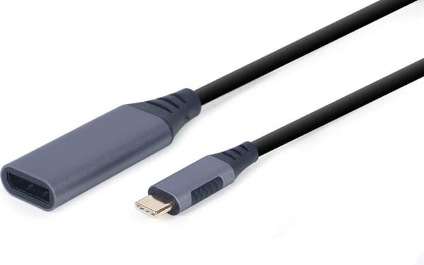 Cablexpert A-USB3C-DPF-01 videokaapelisovitin 0,15 m USB Type-C DisplayPort Harmaa