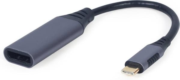 Cablexpert A-USB3C-DPF-01 videokabeladapter 0,15 m USB Type-C DisplayPort Grå