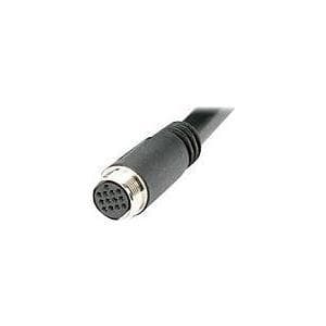 Kindermann - Video-/lydkabel - DIN 13 pin (F) til DIN 13 pin (F) - 15 m - Coax - Sort