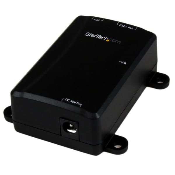 StarTech 1-Port Gigabit Midspan - PoE+ Injector - 802.3at og 802.3af