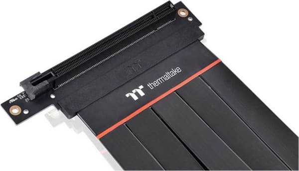 Thermaltake PCI Express Extender 90° sort PCI-E 4.0 16X 30cm Riser-kabel [1x PCIe - 1x PCIe]
