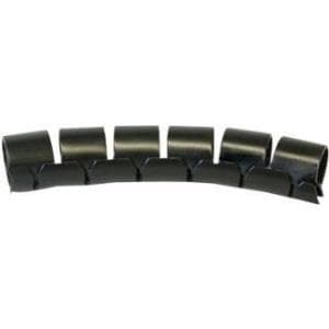 FIXIT-EASY spiralkabelslange, max. bundtdiameter 29 mm, sort, 10 m rulle Til beskyttelse og bundtning af kabel-/ledningsstøtter uden tab af fleksibili