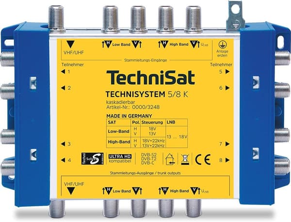 TechniSat TechniSystem 5/8 K - RF forstærker / splitter