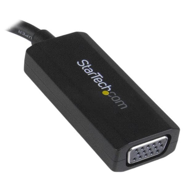 StarTech.com USB3.0 til VGA Adapter / Konverter - 1920x1200 - Ekstern videoadapter - 512MB DDR2 - SuperSpeed USB3.0 - D-Sub - Sort (USB32VGAV)