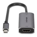 Miniatyrbillede 4 af 5: Lindy - Videoadapter - USB-C han til HDMI hun - Grå - 8K Support