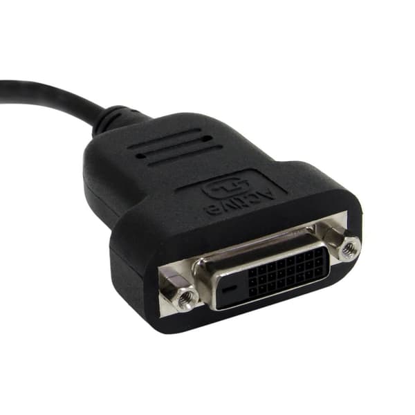 StarTech.com Active Mini DisplayPort-DVI-sovitin/muunnin (uros/naaras) - 1920x1200 - DVI-sovitin - kaksoislinkki - Mini DisplayPort (M) - DVI-D (L) -