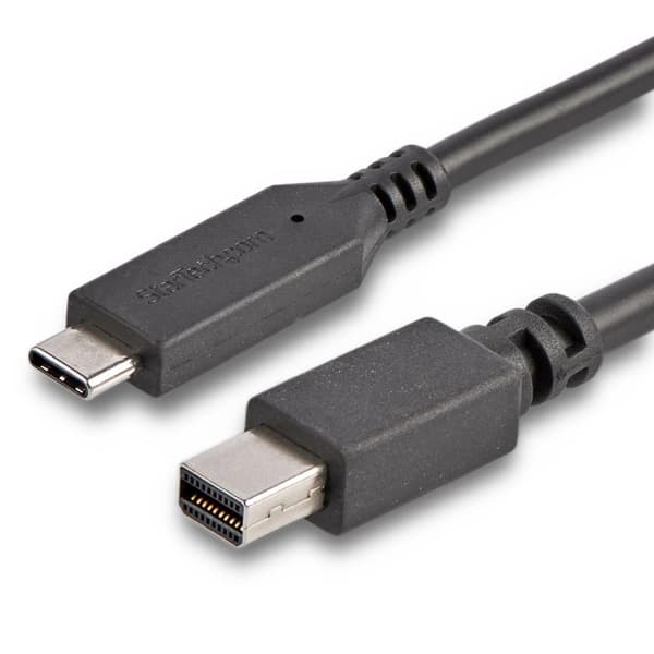 StarTech.com 6ft USB-C til Mini DisplayPort-kabel 4K 60Hz Sort