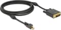 Pikkukuva 2 / 5: DeLOCK Premium Mini DisplayPort 1.2 - DVI-aktiivinen kaapeli (4K 30 Hz) / musta - 2 metriä