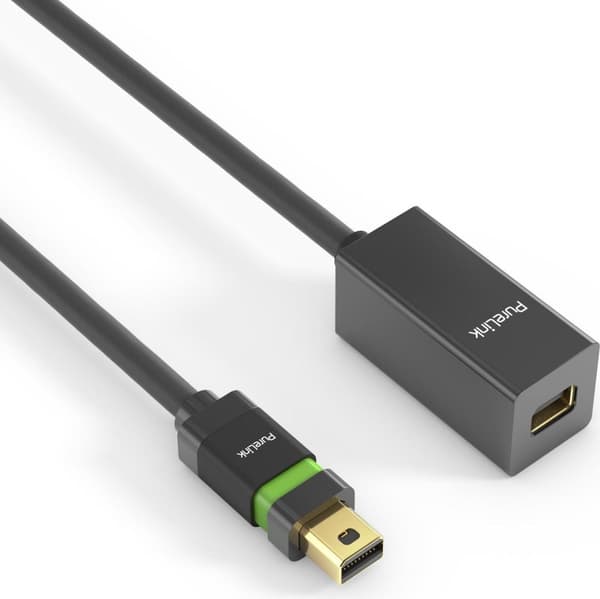 PureLink Ultimate Series - DisplayPort forlængerkabel - Mini DisplayPort (M) lås til Mini DisplayPort (W) lås - DisplayPort 1.2 - 1 m - rund, understø
