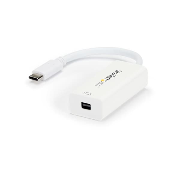 StarTech.com USB-C til Mini DisplayPort-adapter - USB C til mDP-adapter - 4K 60Hz - Ekstern videoadapter - USB-C - Mini DisplayPort - Hvid