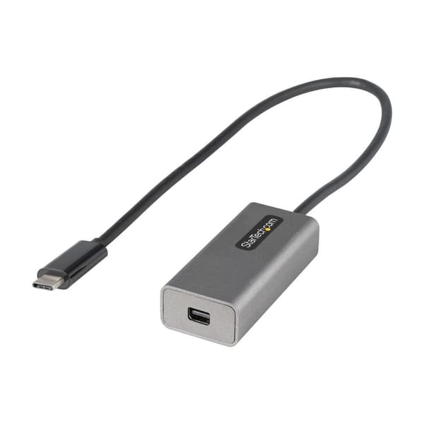 StarTech USB-C til Mini DisplayPort-adapter - 4K 60Hz USB-C til mDP-adapterdongle - Videokonverter - 30 cm kabel (CDP2MDPEC) Hvid
