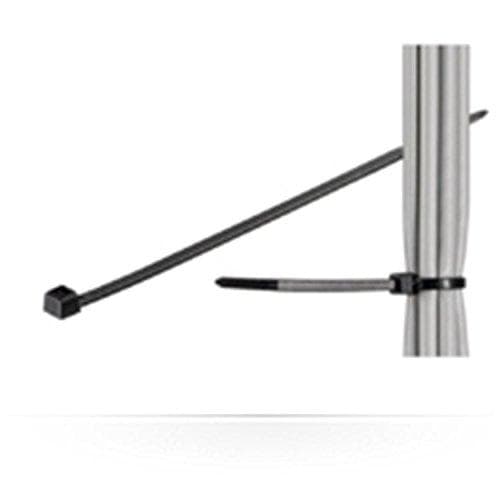 MicroConnect - Kabelbindere - Sort - 28 cm (pakke med 100)