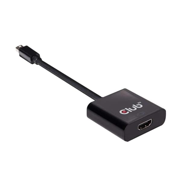 club3D CAC-2170 Mini DisplayPort-adapter [1x Mini DisplayPort-stik - 1x HDMI-stik] Sort